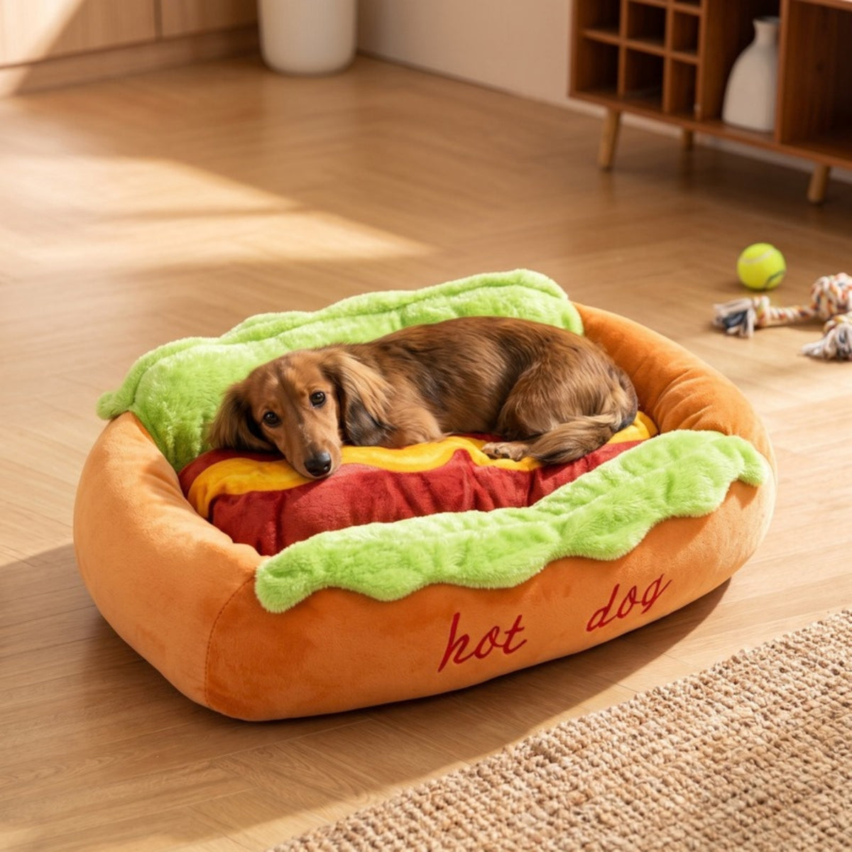 Woofidoo Hot Dog Pet Bed