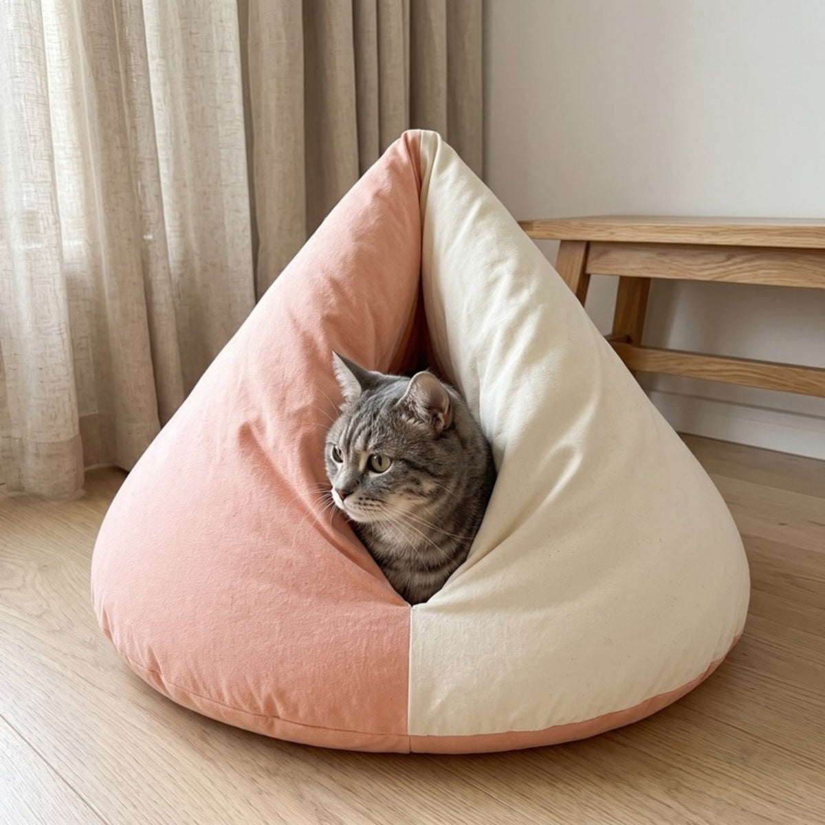 Woofidoo Rice Ball Cat Cave Bed