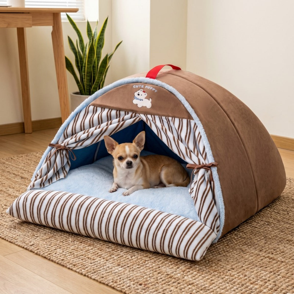 Woofidoo Gingham Cat Tent Bed