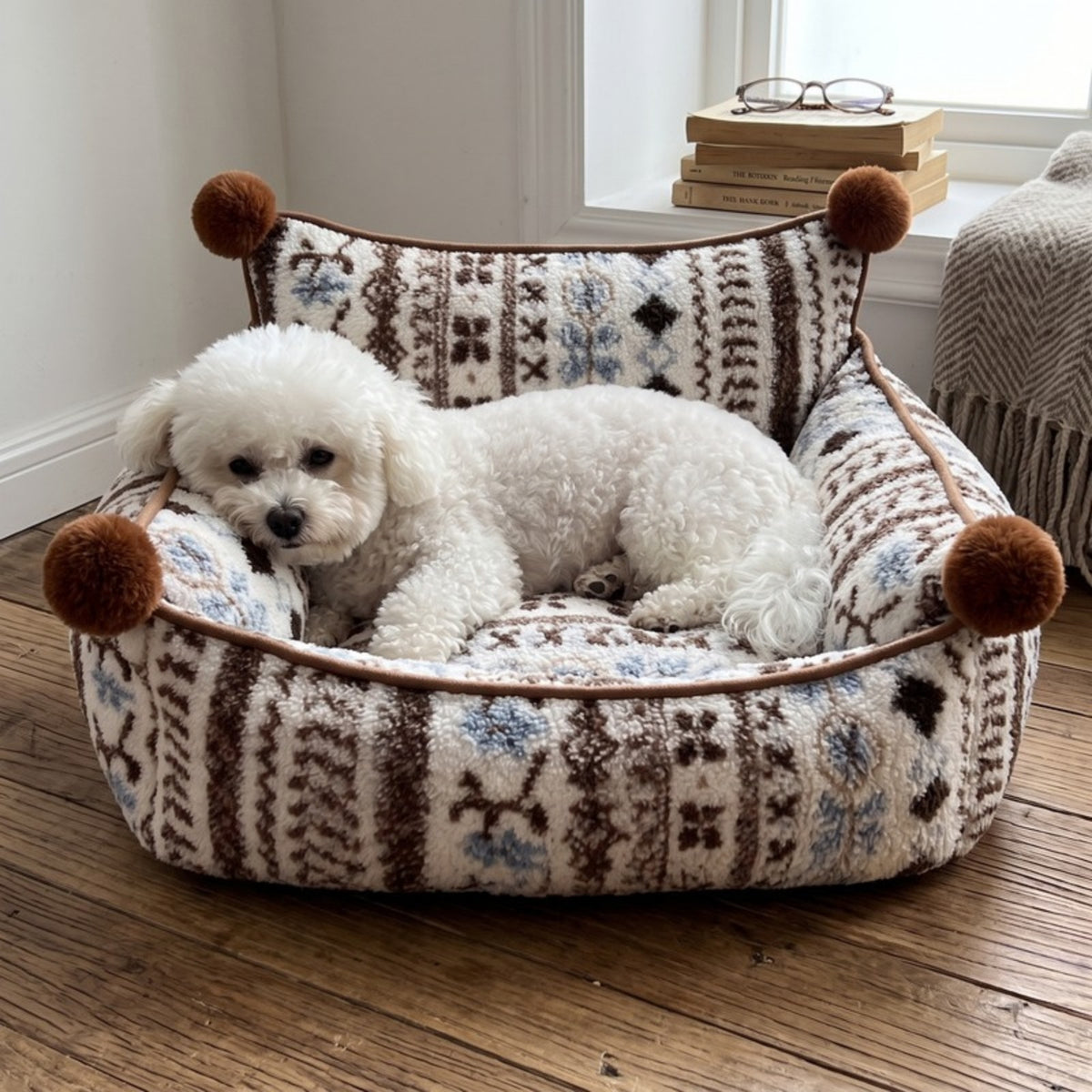 Woofidoo Pom Pom Dog Couch