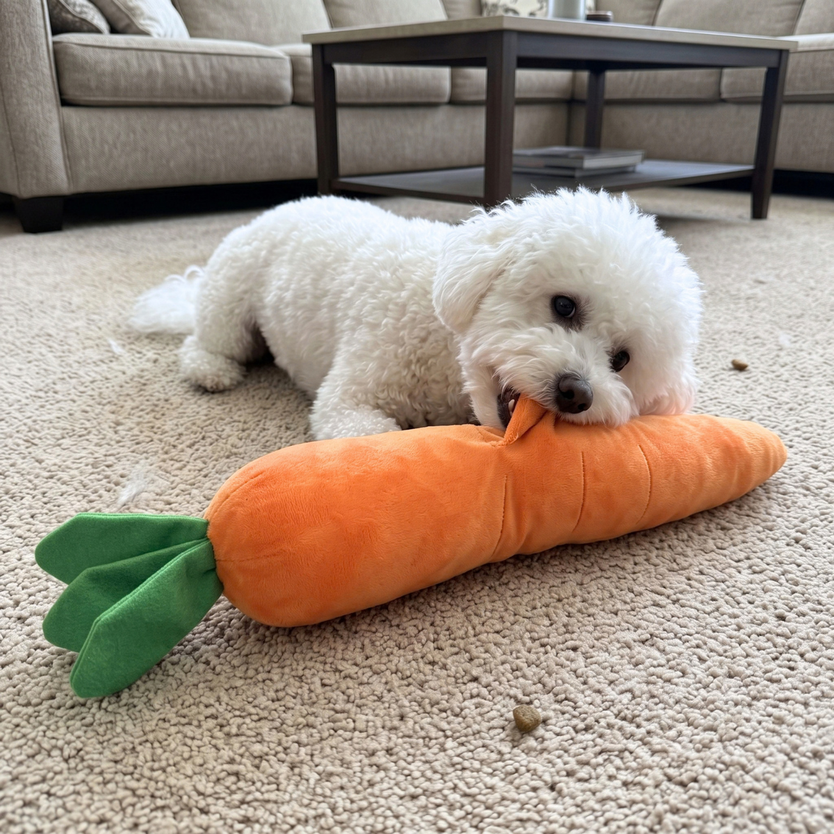 Woofidoo Carrot Plush Giant Dog Toy