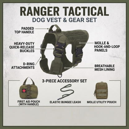 Woofidoo Ranger Tactical Dog Vest