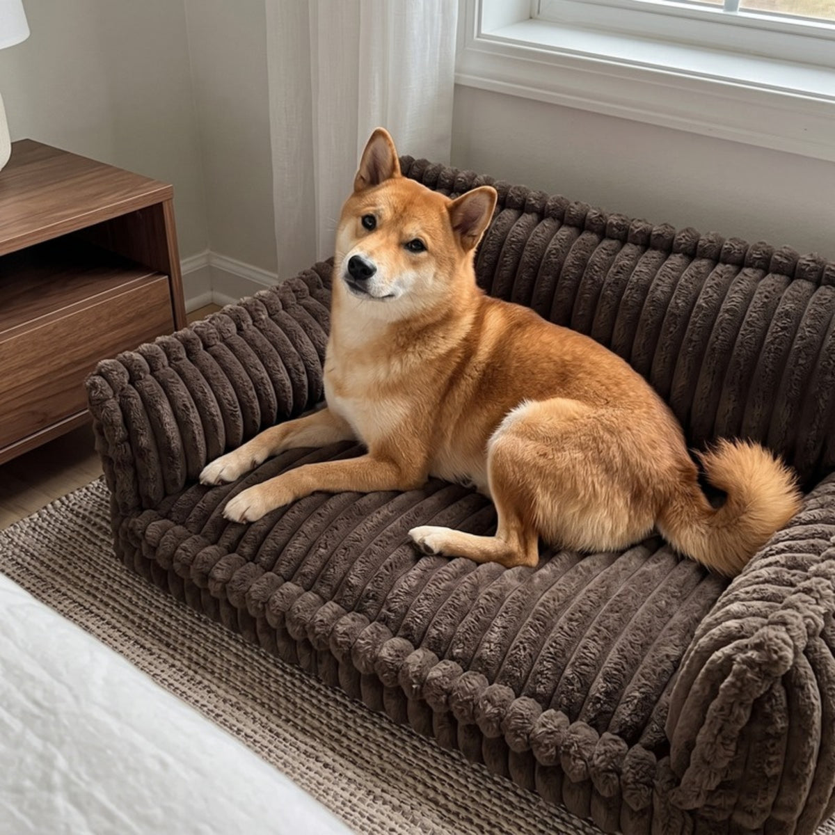 Woofidoo Corduroy Dog Sofa Bed