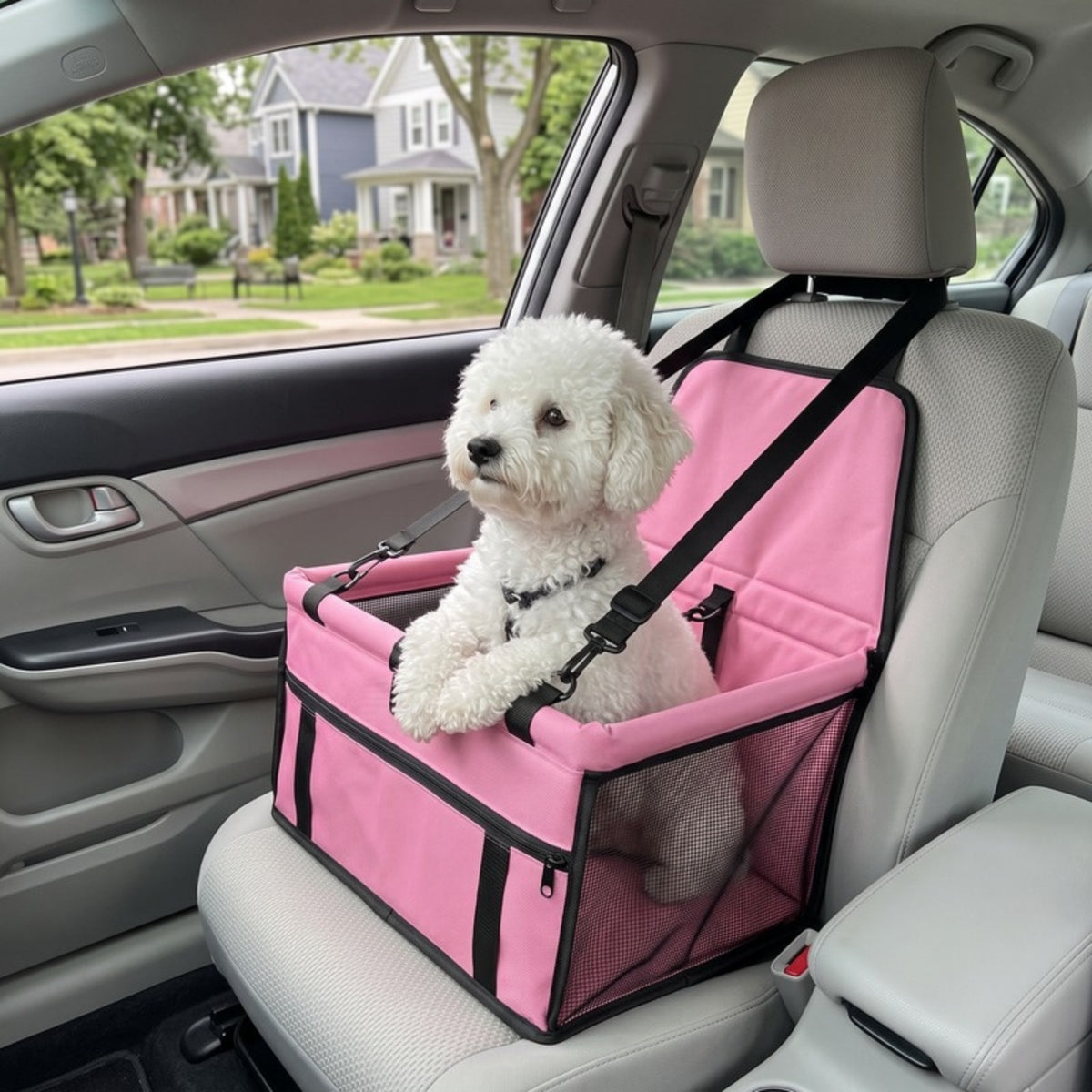 Woofidoo Foldable Mesh Dog Car Seat