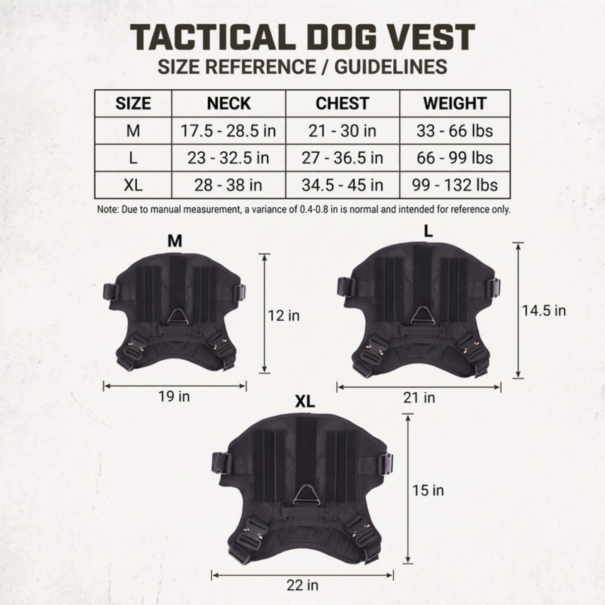 Woofidoo Ranger Tactical Dog Vest