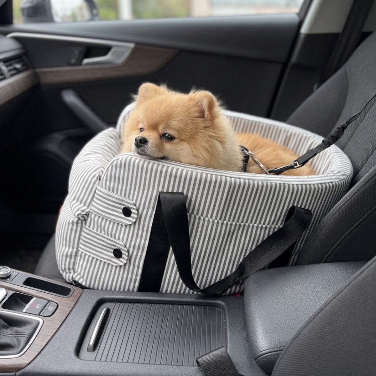 Woofidoo Striped Console Pet Car Seat