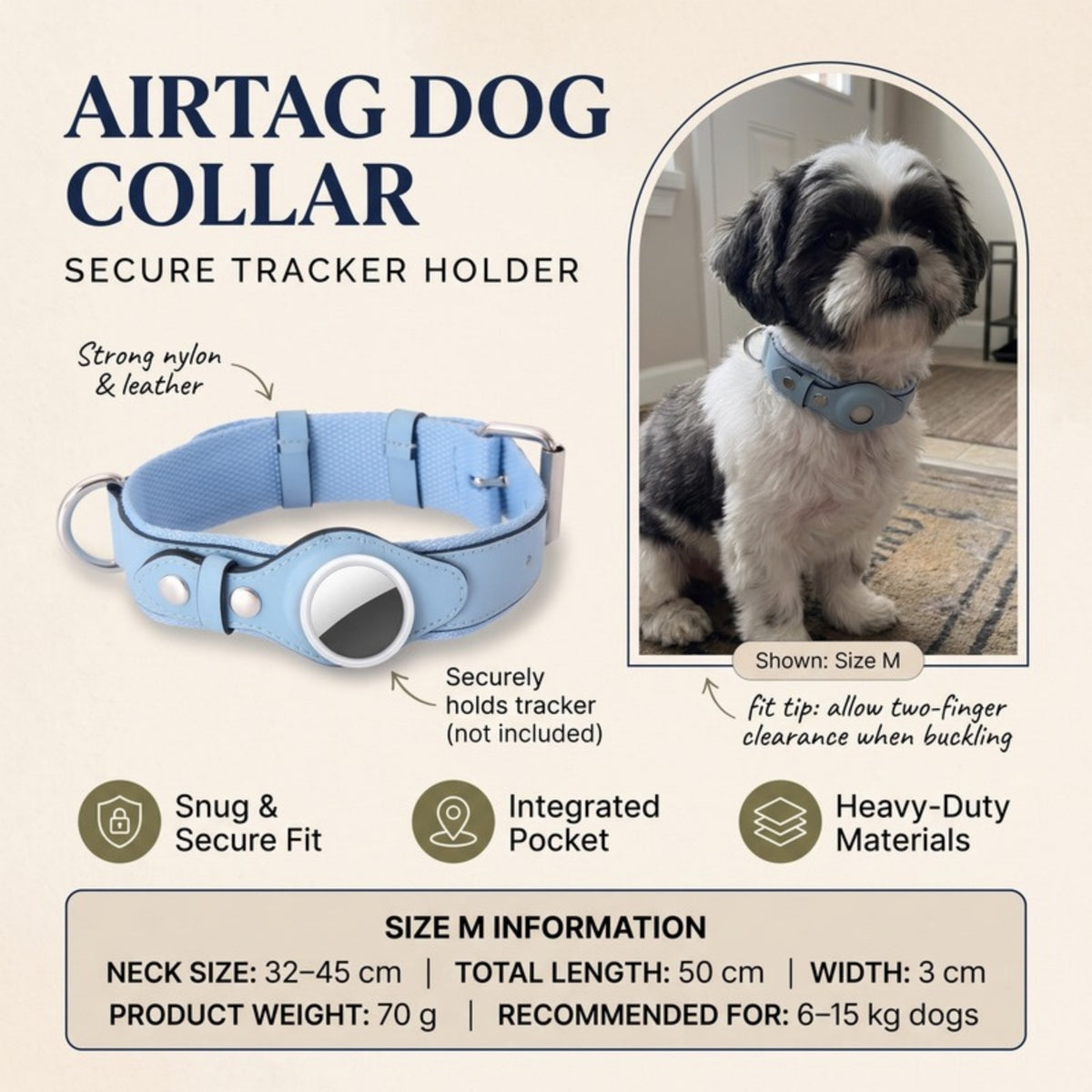 Woofidoo AirTag Dog Collar