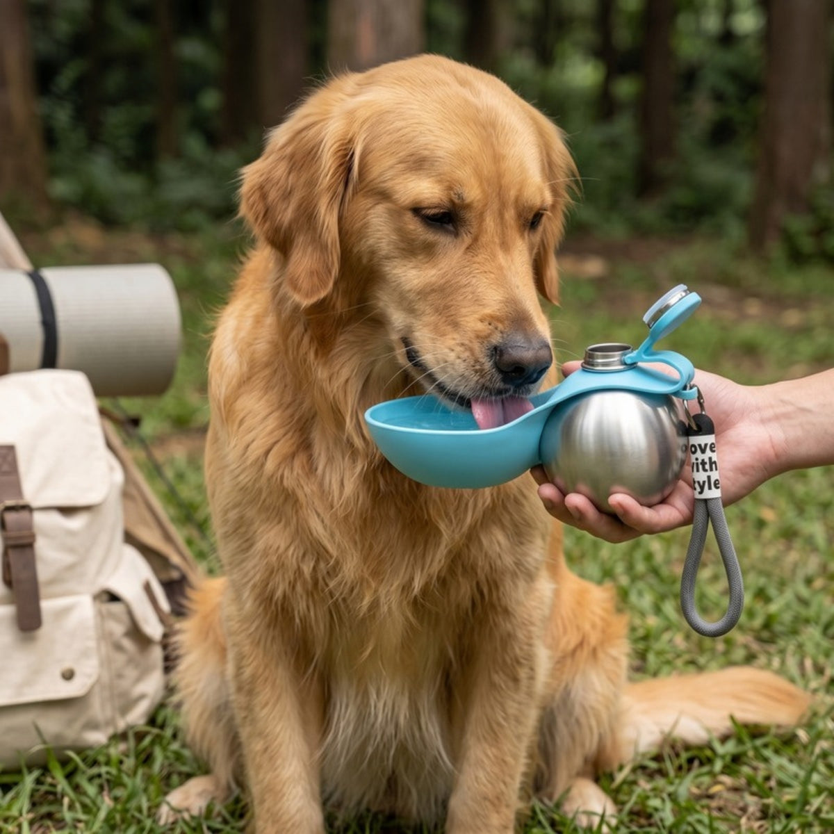 Woofidoo Stainless Steel Dog Water Bottle