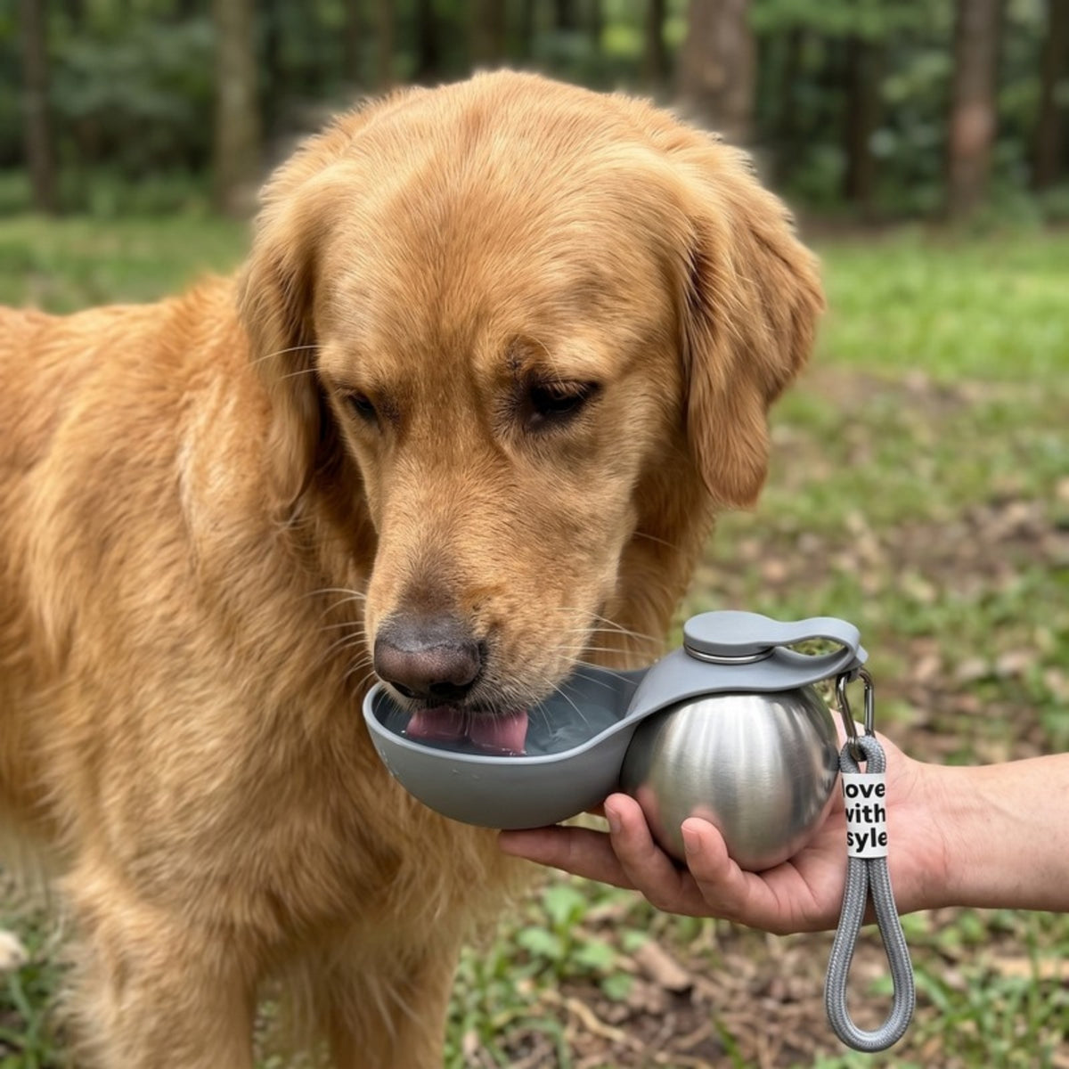 Woofidoo Stainless Steel Dog Water Bottle