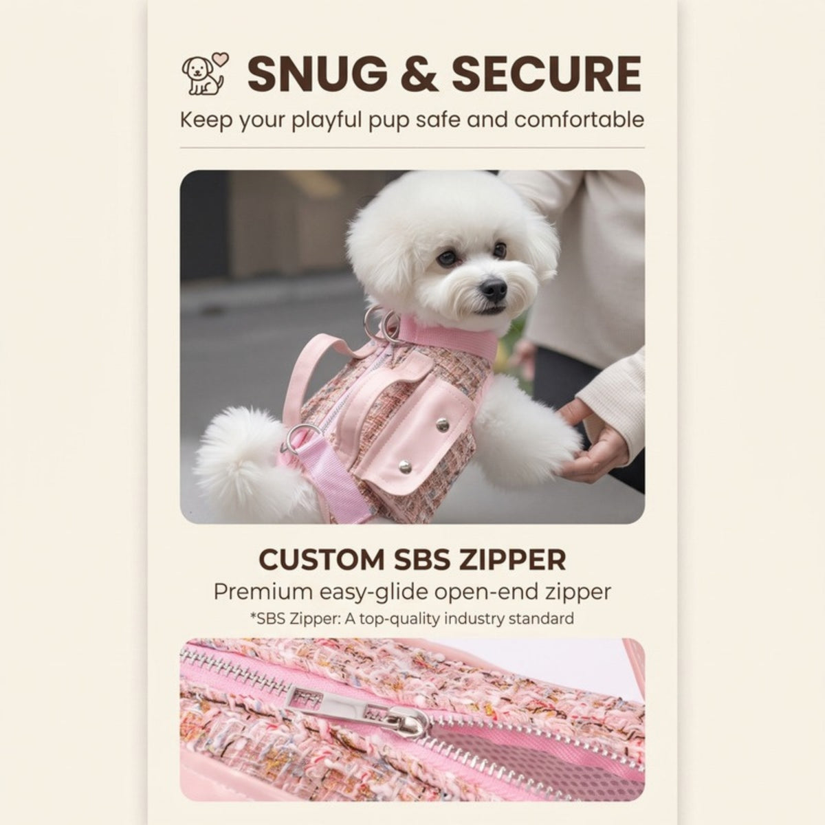 Woofidoo Small Dog Shoulder Carrier Bag