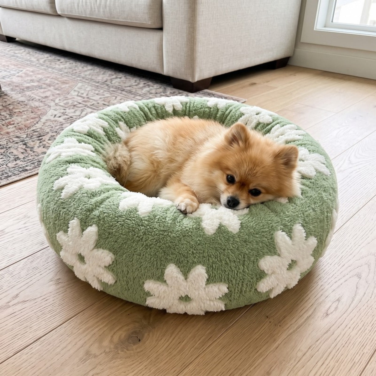Woofidoo Cloud Donut Dog Bed