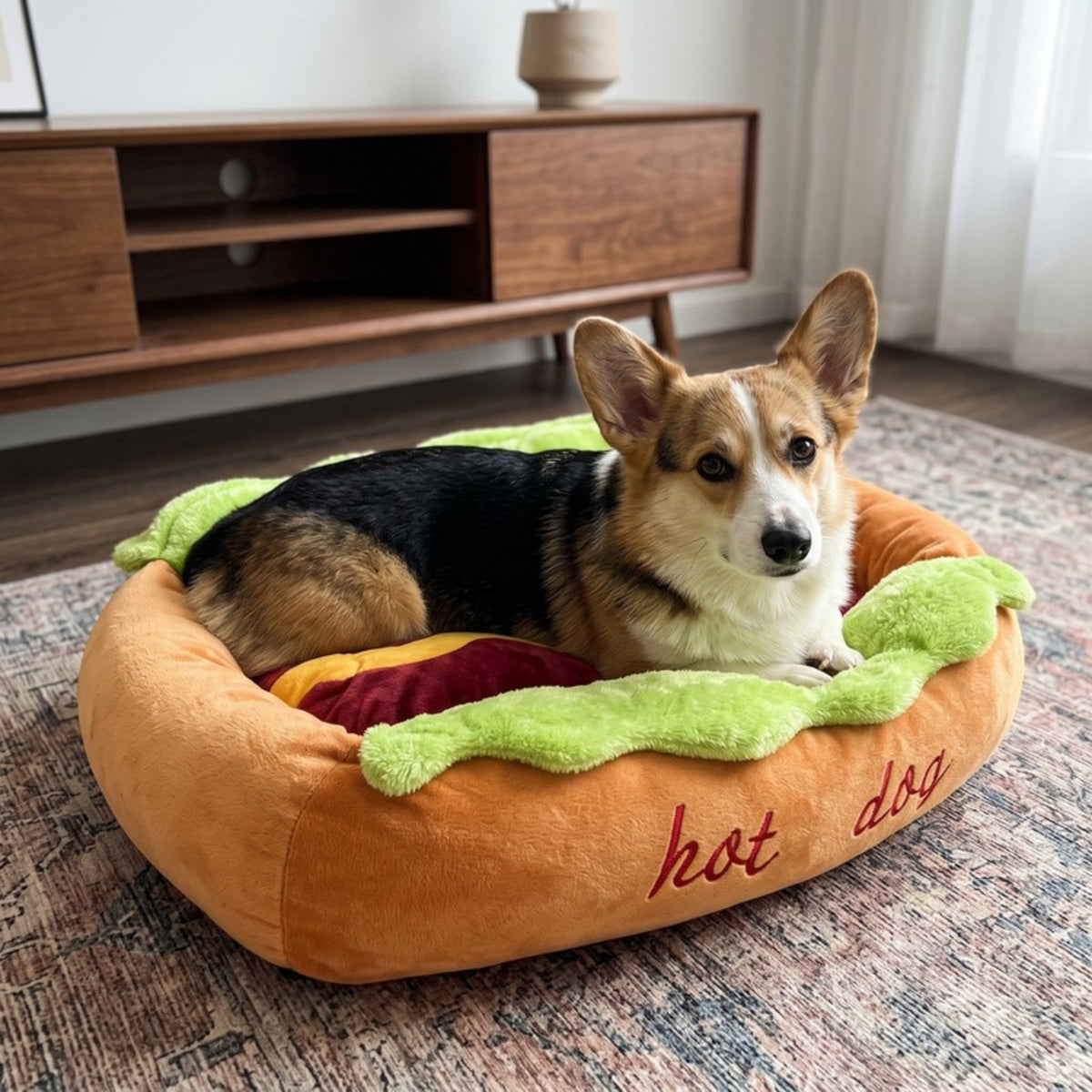 Woofidoo Hot Dog Pet Bed