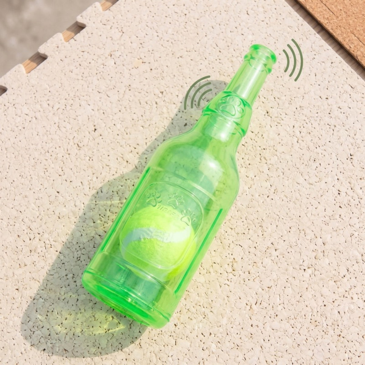 Woofidoo Squeaky Tennis Ball Bottle Dog Toy