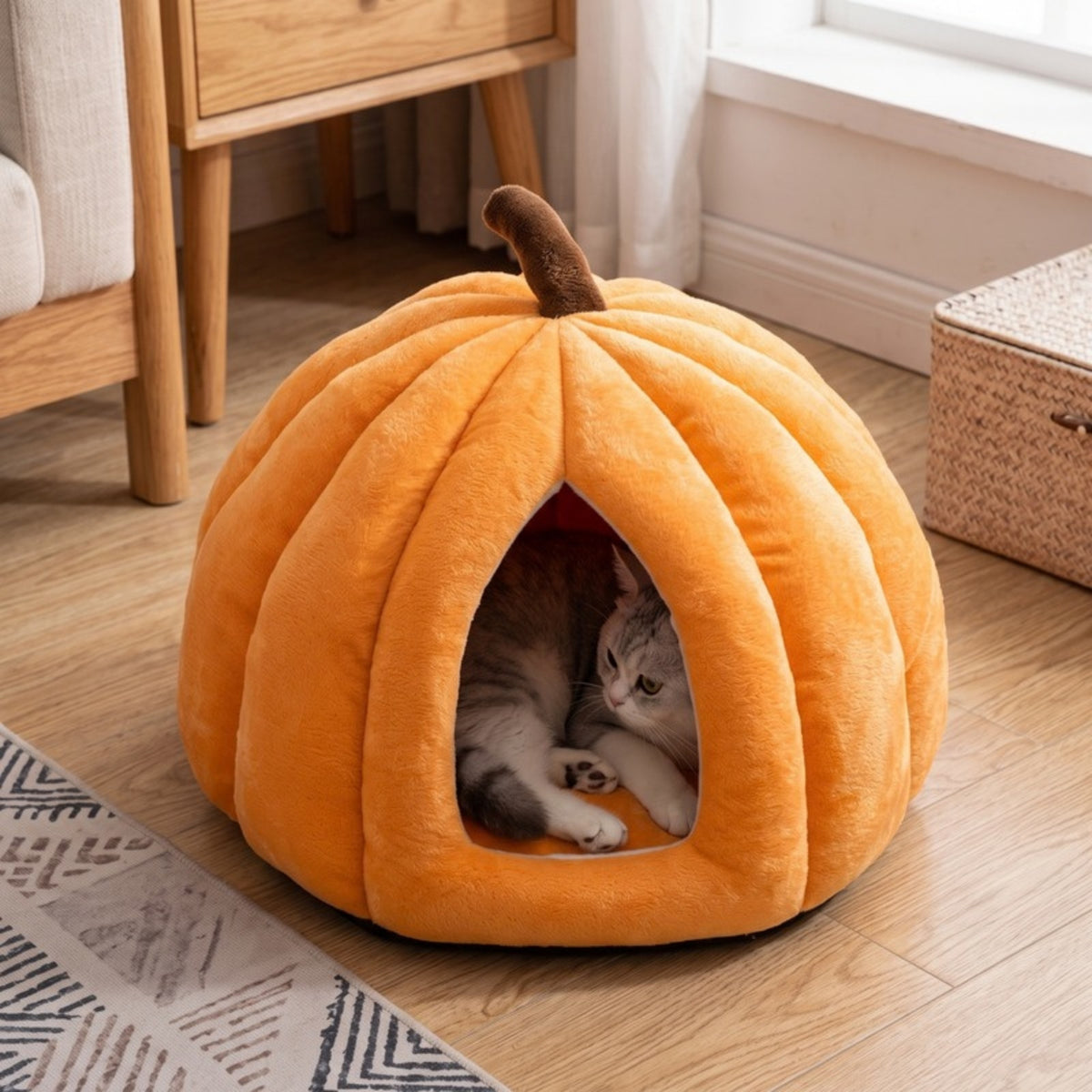 Woofidoo Pumpkin Cat Bed