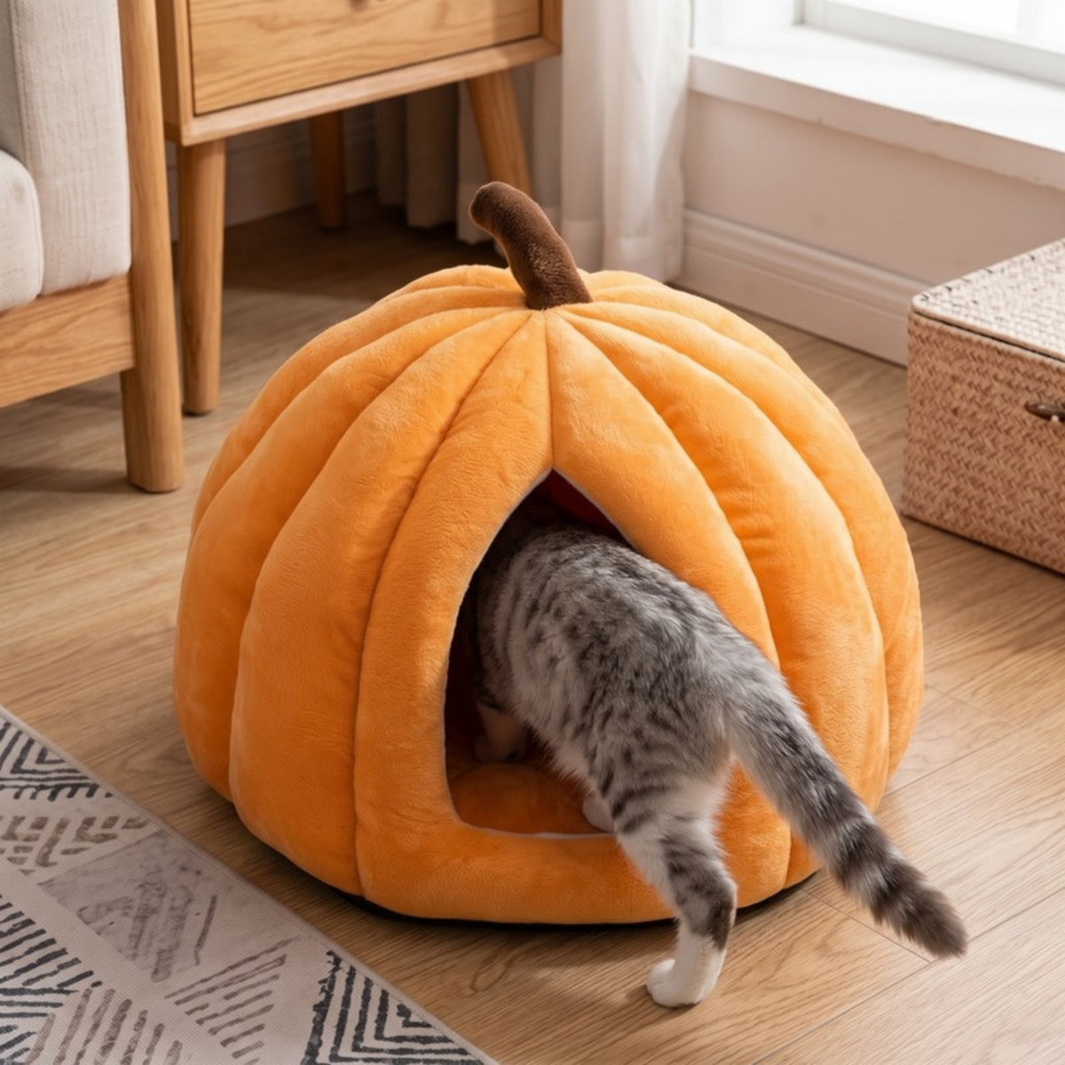 Woofidoo Pumpkin Cat Bed