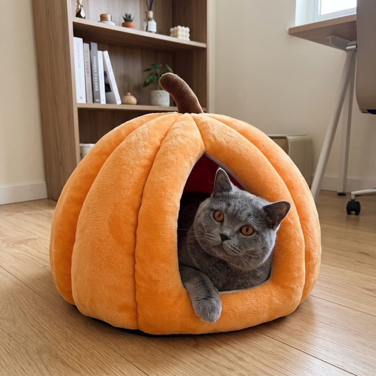 Woofidoo Pumpkin Cat Bed