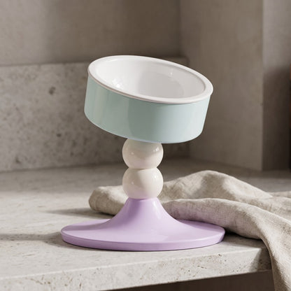 Woofidoo Tilted Ceramic Cat Bowl