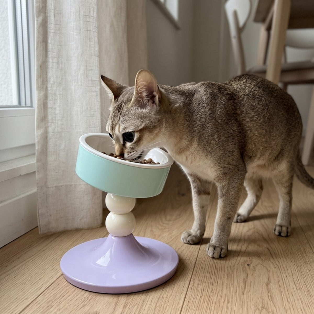 Woofidoo Tilted Ceramic Cat Bowl