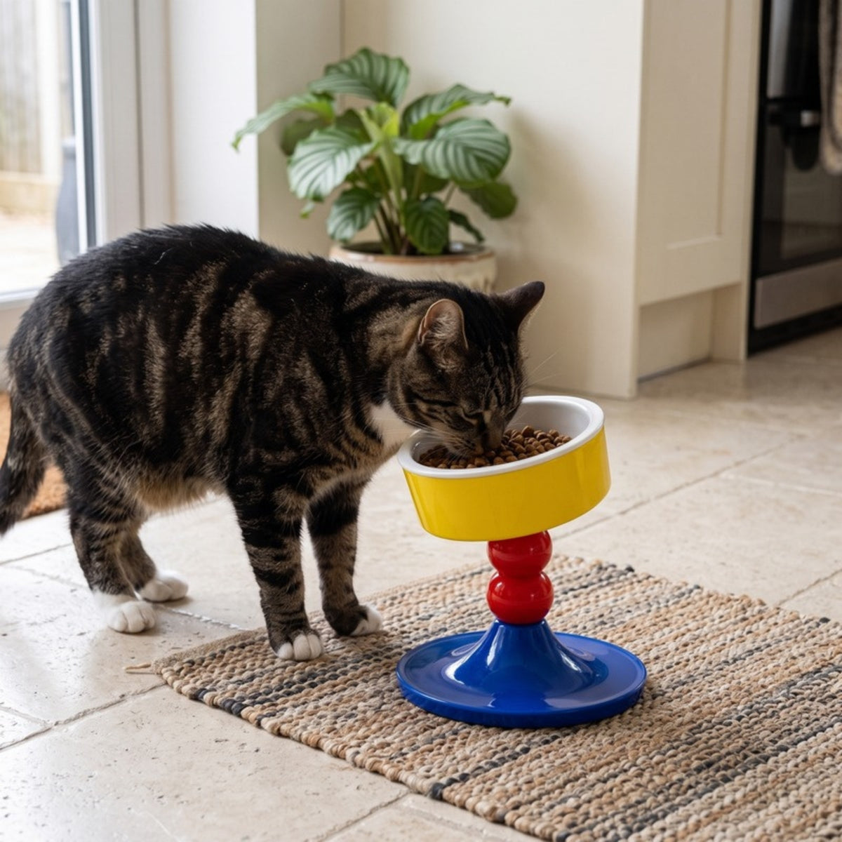 Woofidoo Tilted Ceramic Cat Bowl