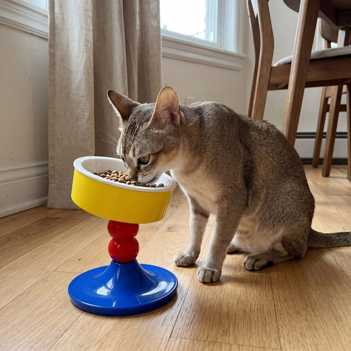 Woofidoo Tilted Ceramic Cat Bowl