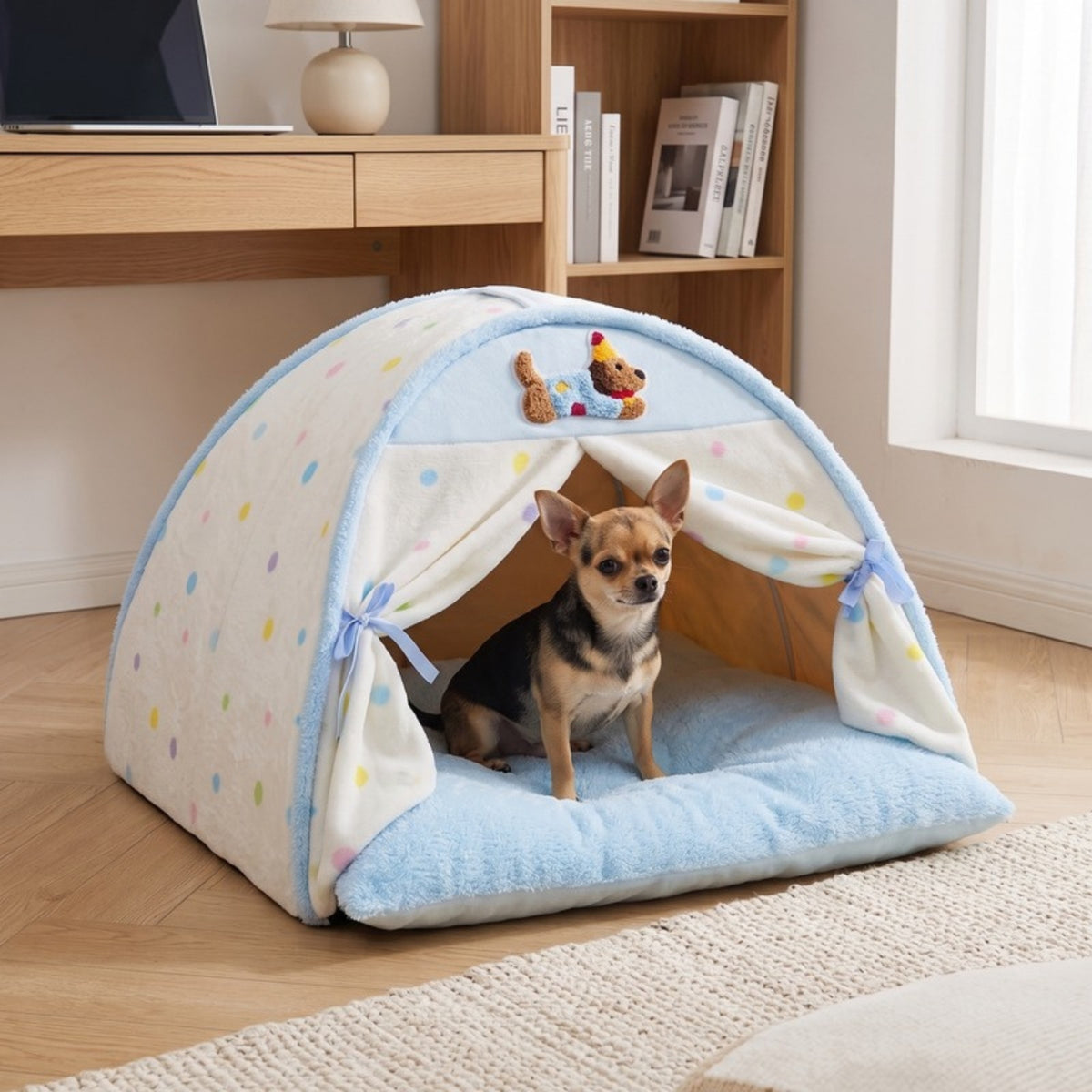 Woofidoo Gingham Cat Tent Bed