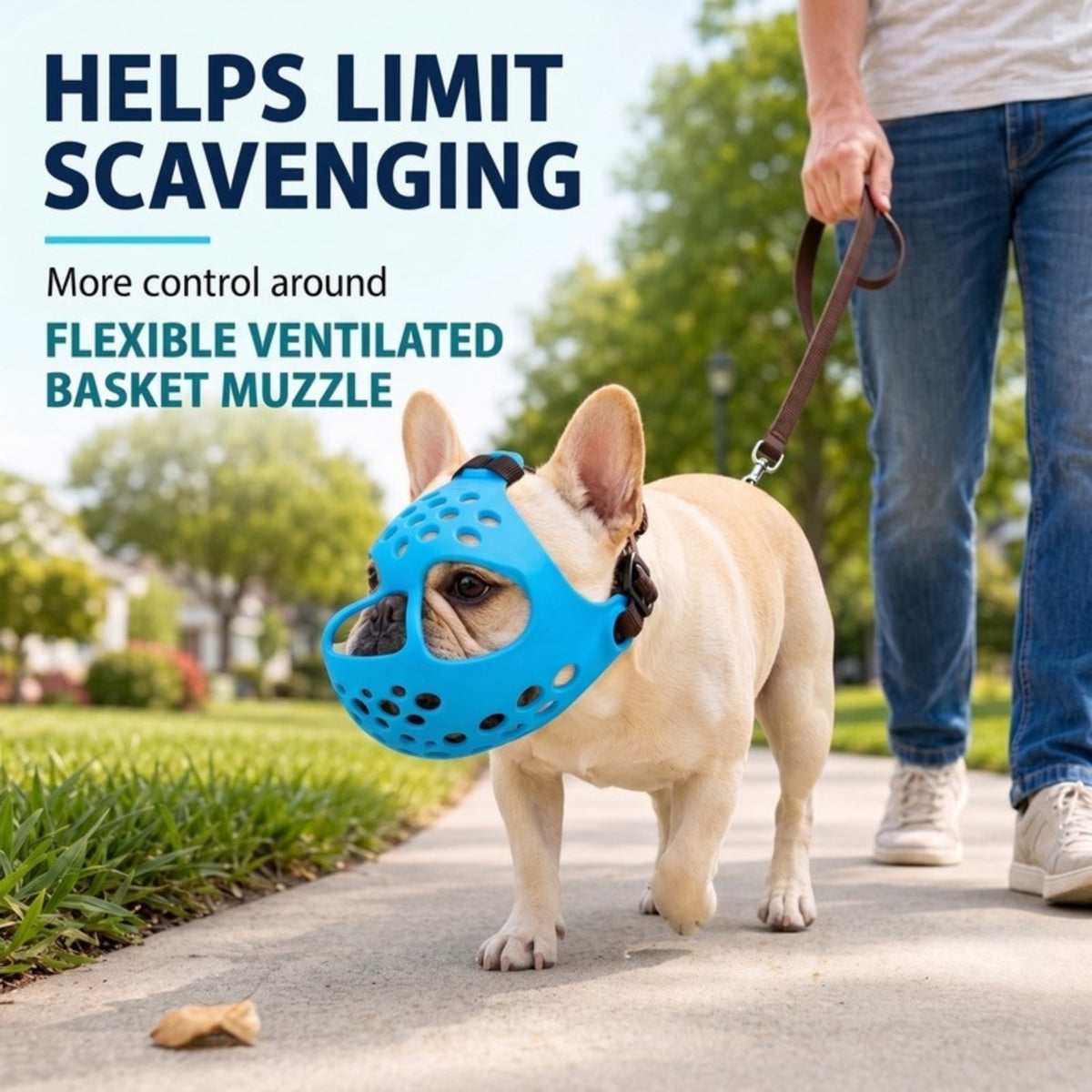 Woofidoo Soft Rubber Bulldog Muzzle