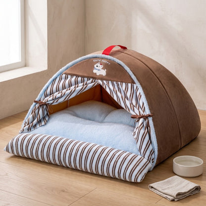 Woofidoo Gingham Cat Tent Bed