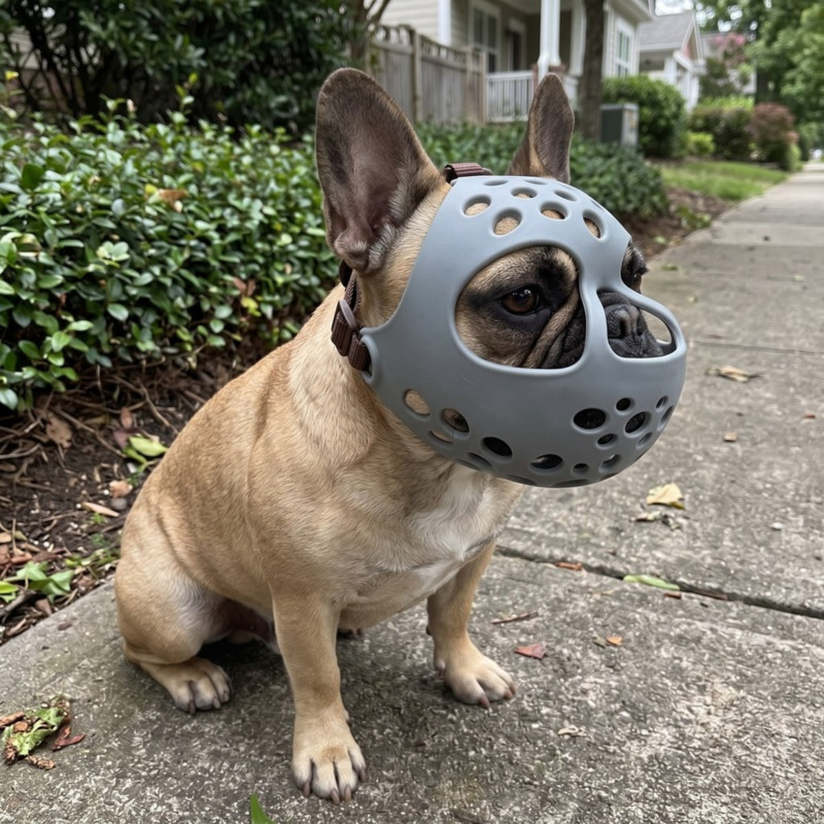 Woofidoo Soft Rubber Bulldog Muzzle