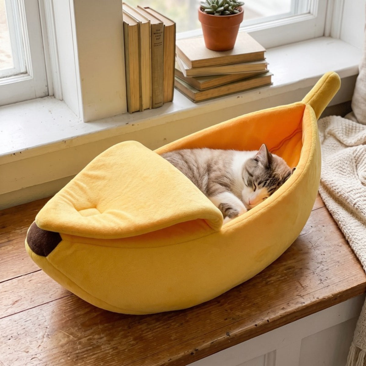 Woofidoo Banana Cat Bed