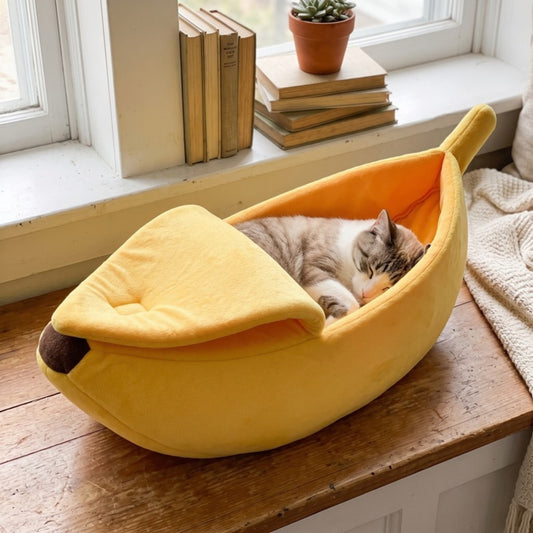 Woofidoo Banana Cat Bed