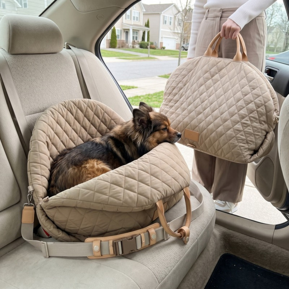 Woofidoo Quilted Pet Carrier Bag