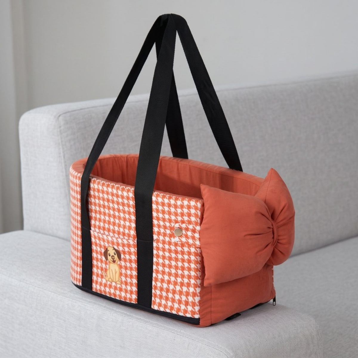 Woofidoo Houndstooth Console Dog Car Seat