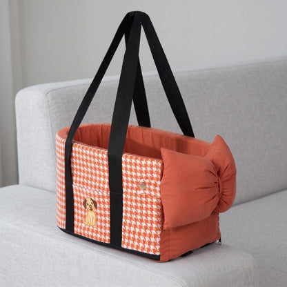 Woofidoo Houndstooth Console Dog Car Seat