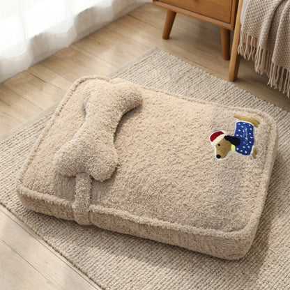 Woofidoo Embroidered Plush Dog Mattress