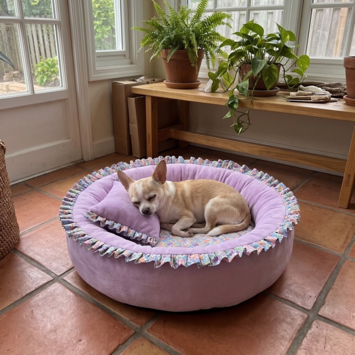 Woofidoo Round Donut Pet Bed