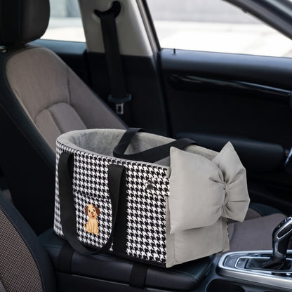 Woofidoo Houndstooth Console Dog Car Seat