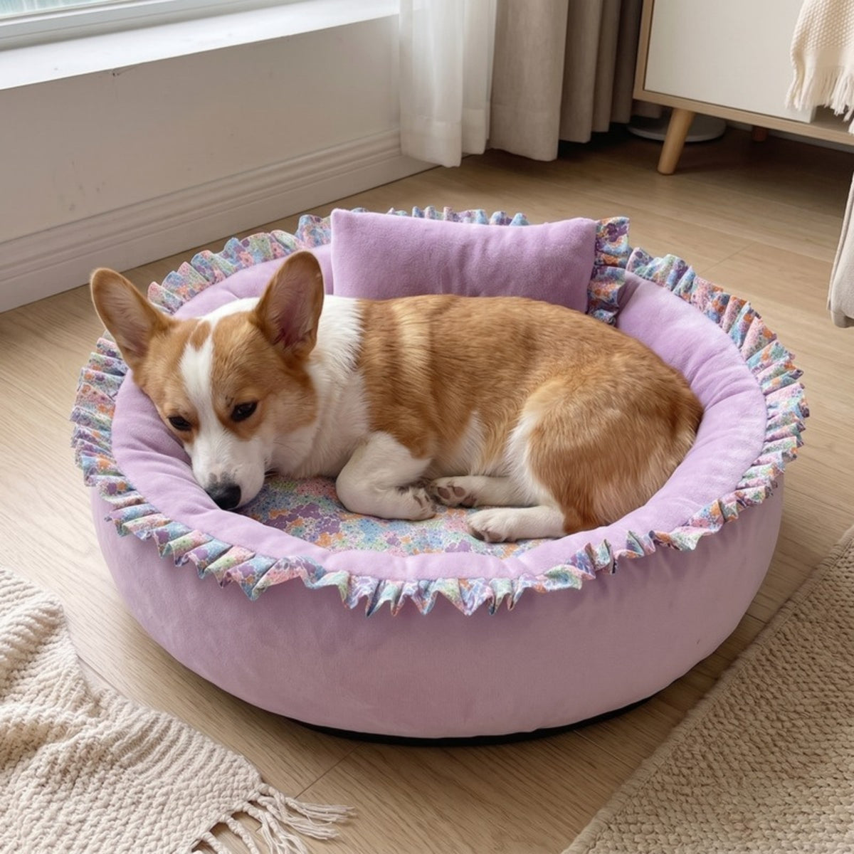 Woofidoo Round Donut Pet Bed
