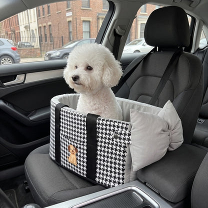 Woofidoo Houndstooth Console Dog Car Seat