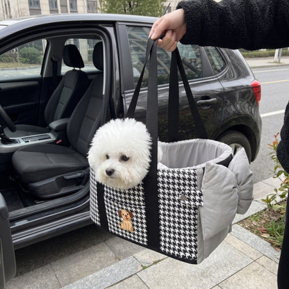 Woofidoo Houndstooth Console Dog Car Seat