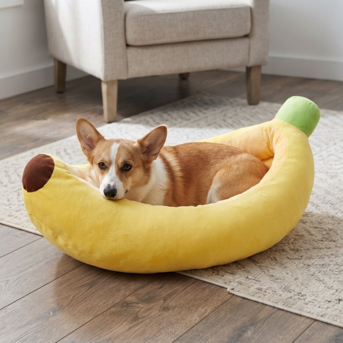 Woofidoo Banana Dog Bed