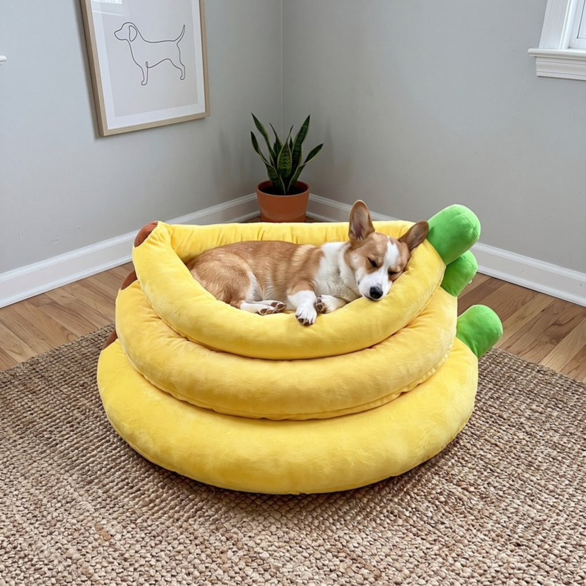 Woofidoo Banana Dog Bed