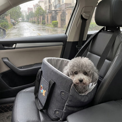 Woofidoo Gray Armrest Pet Car Seat