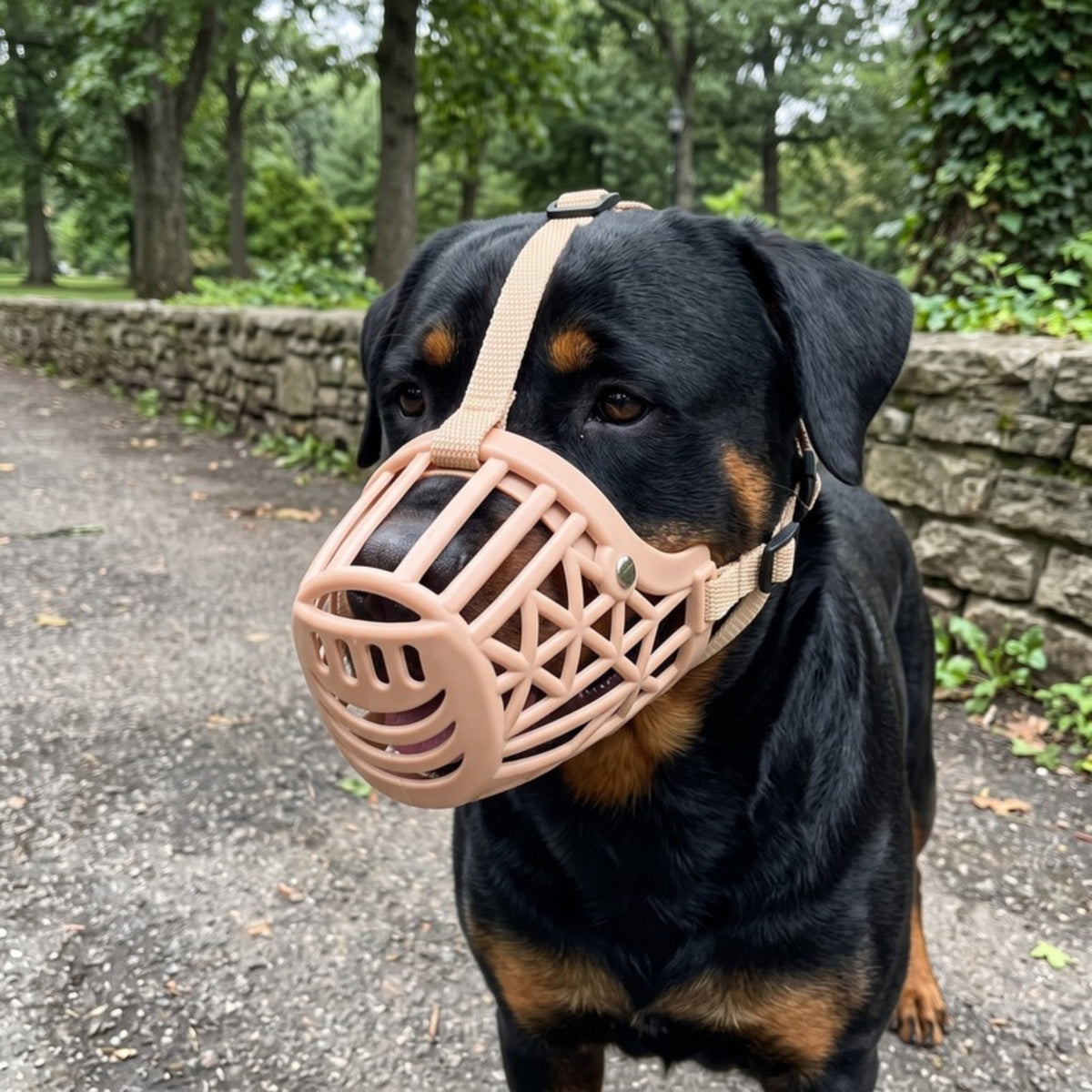 Woofidoo Guardian Basket Dog Muzzle