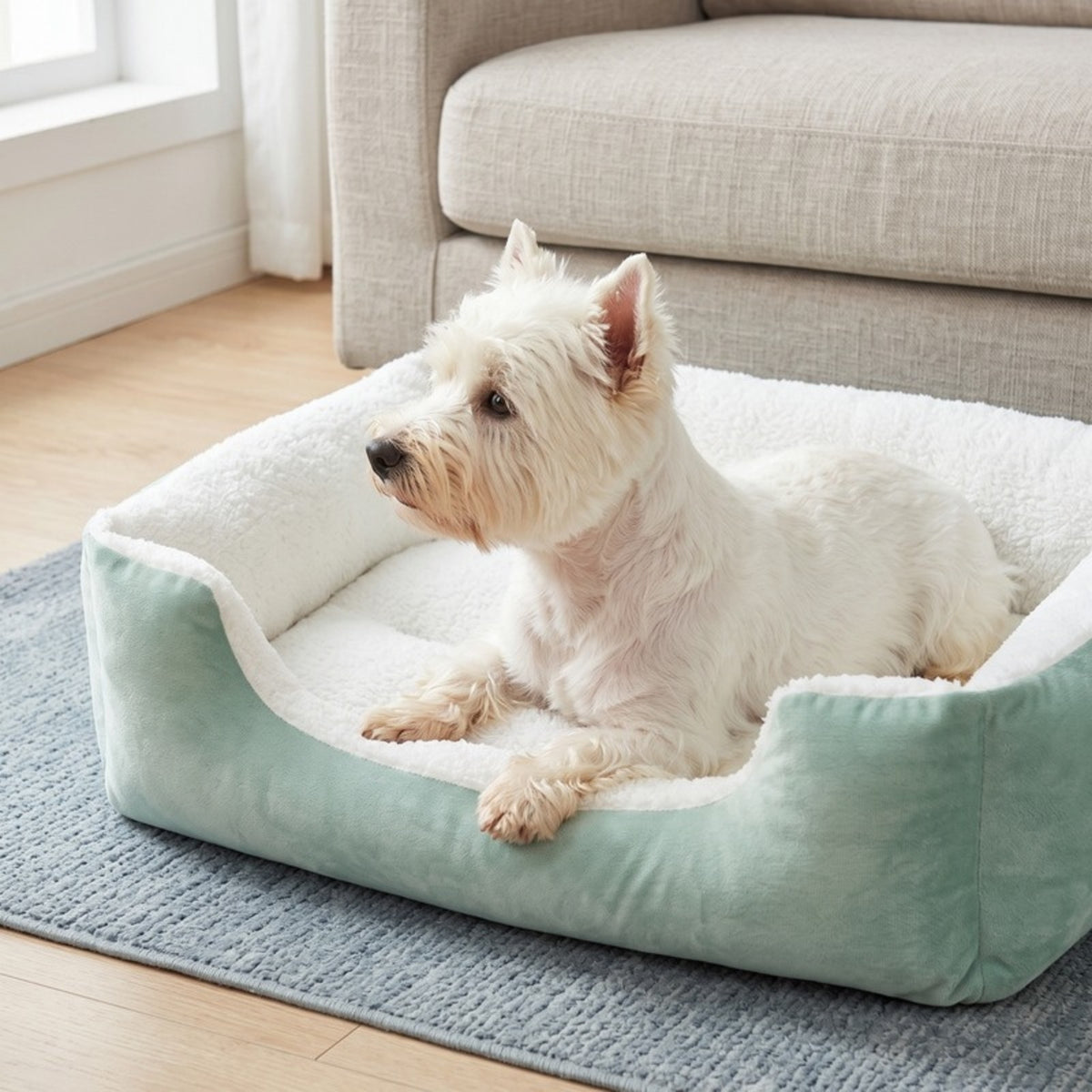 Woofidoo Rectangle Bolster Dog Bed