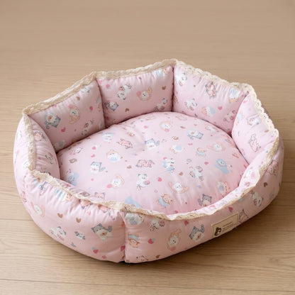 Woofidoo Fleece Bolster Pet Bed