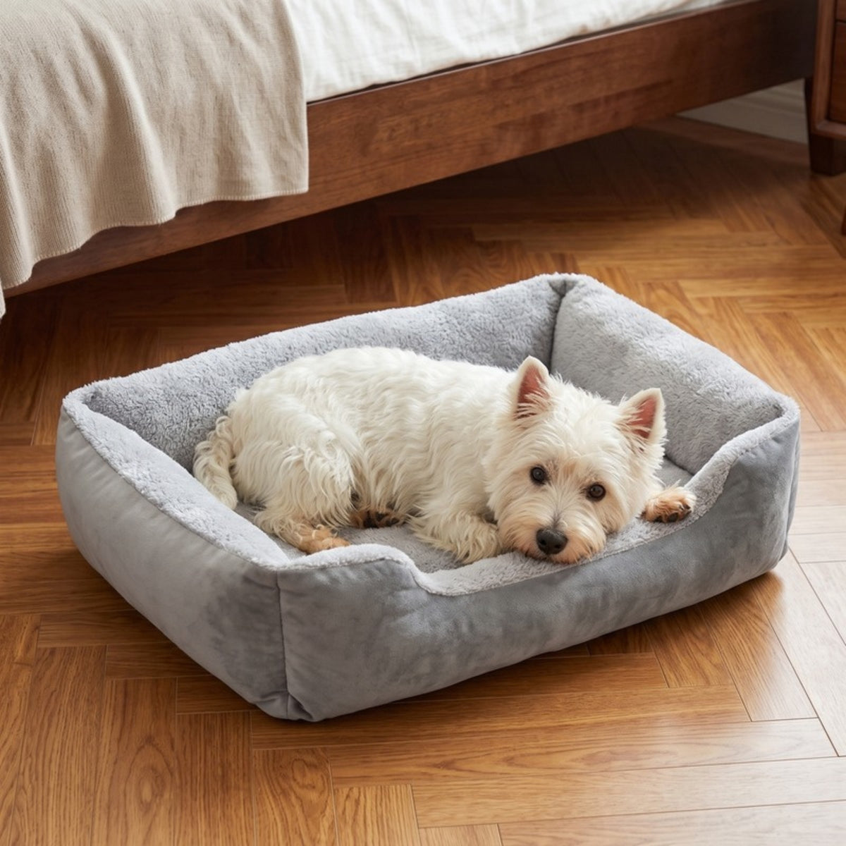 Woofidoo Rectangle Bolster Dog Bed