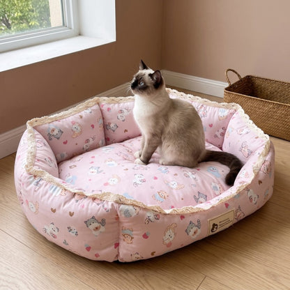 Woofidoo Fleece Bolster Pet Bed