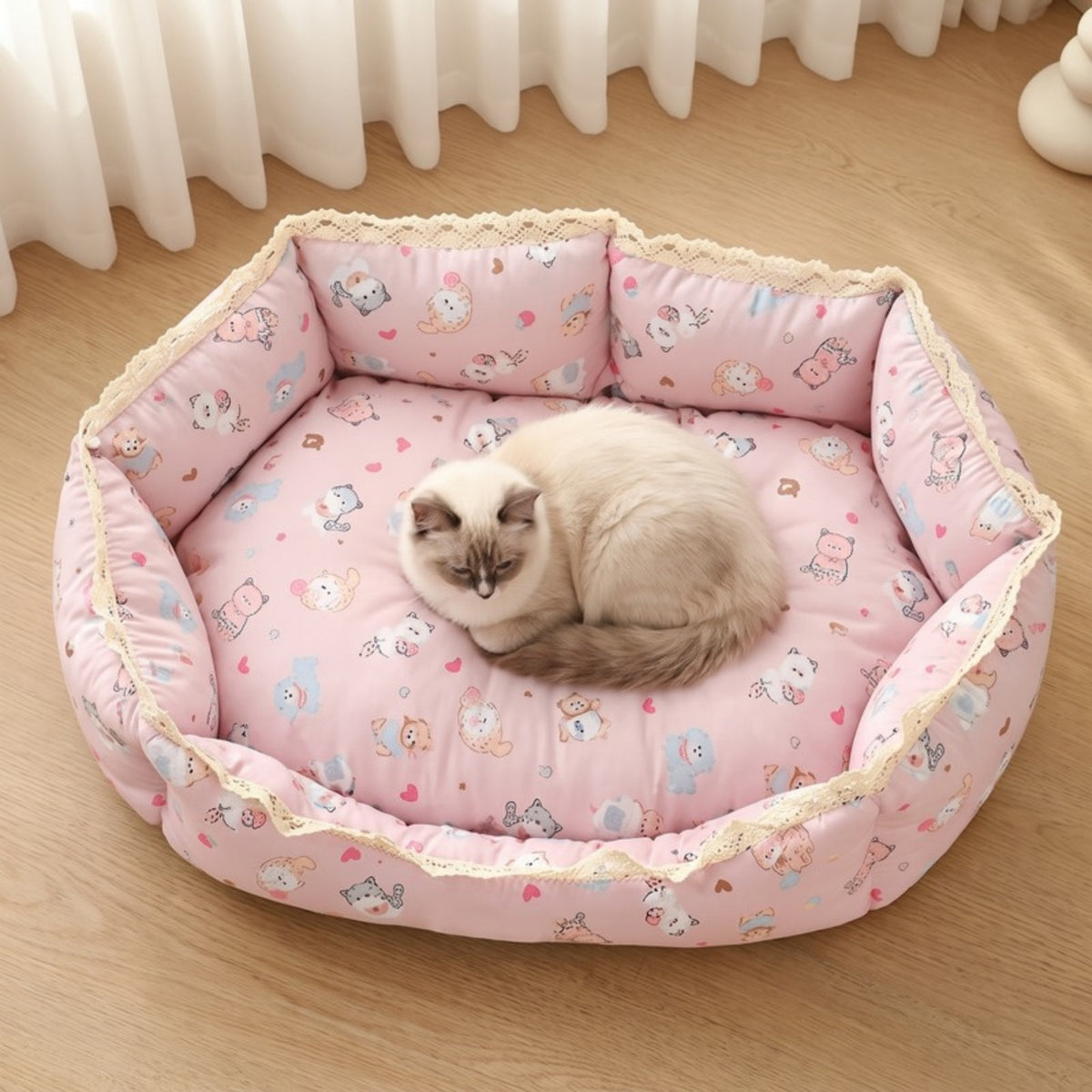 Woofidoo Fleece Bolster Pet Bed
