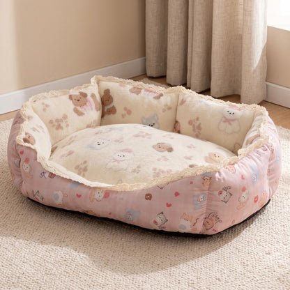 Woofidoo Fleece Bolster Pet Bed