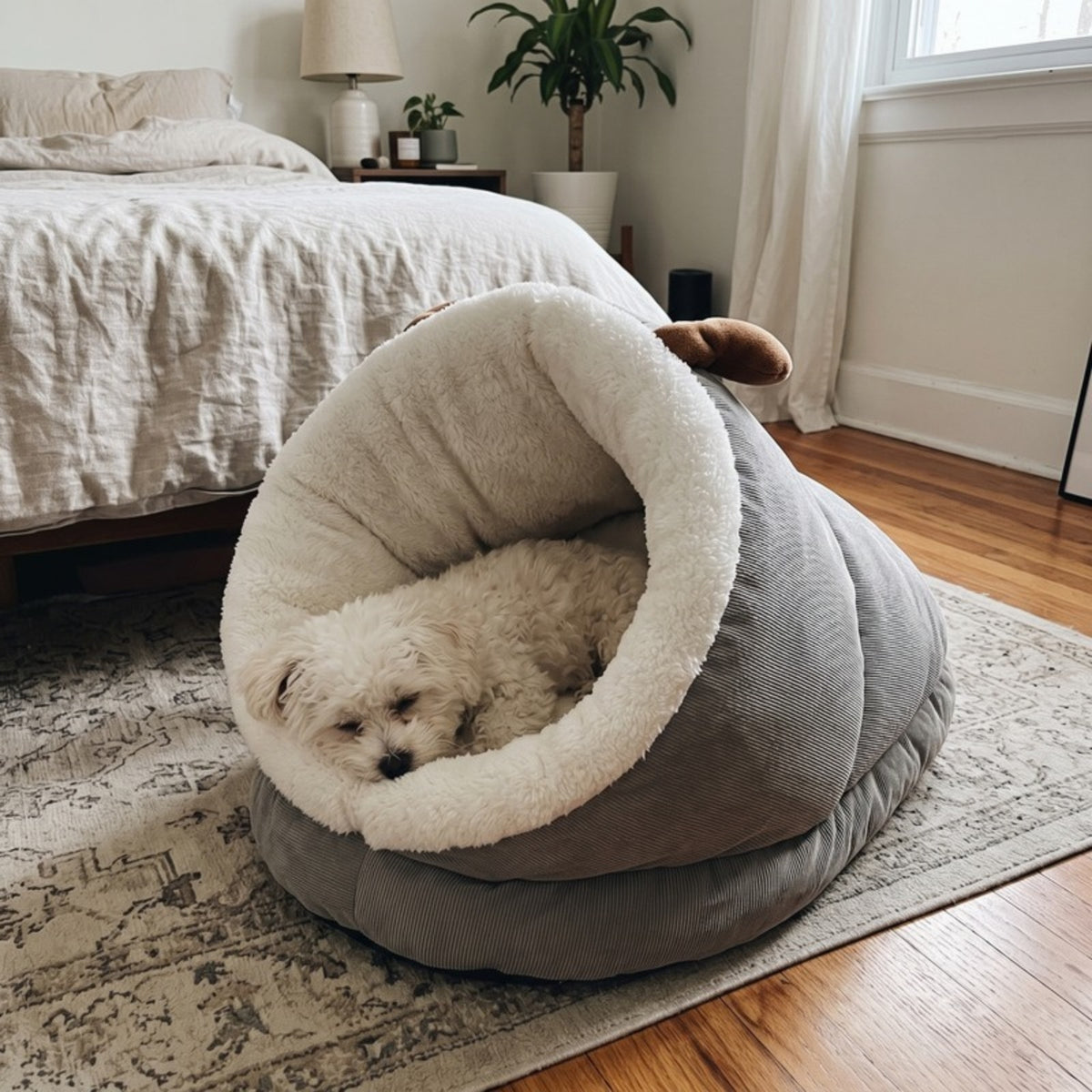 Woofidoo Plush Dog Cave Bed